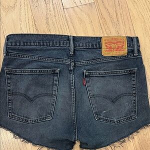 Levi's Women's Dark Gray Jean Shorts